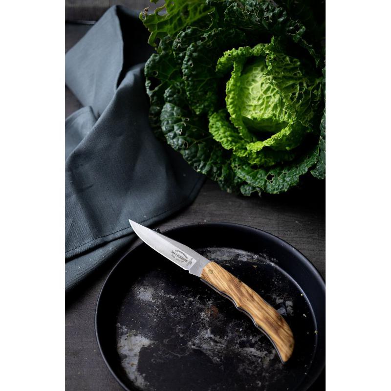 Taschenmesser Olivenholzgriff 9cm