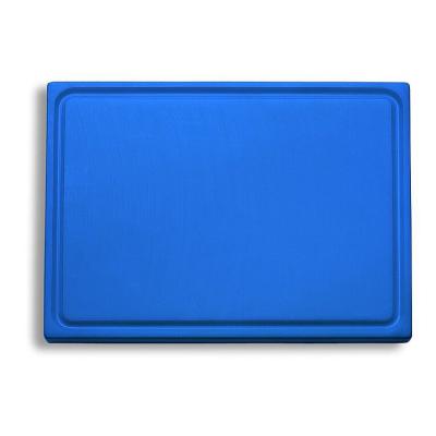 Schneidbrett mit Saftrille Blau GN 1/1