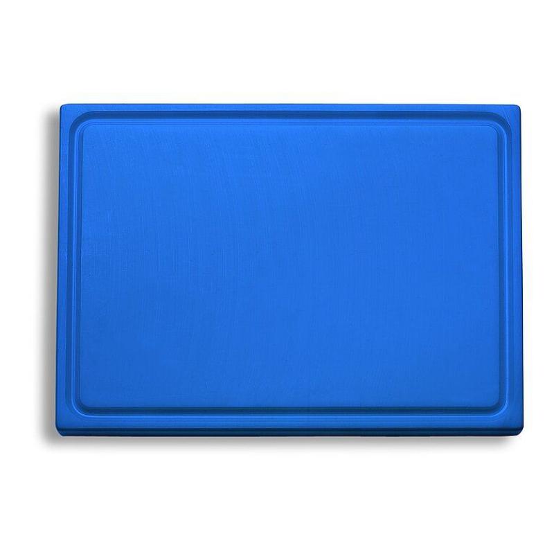Schneidbrett mit Saftrille Blau GN 1/1