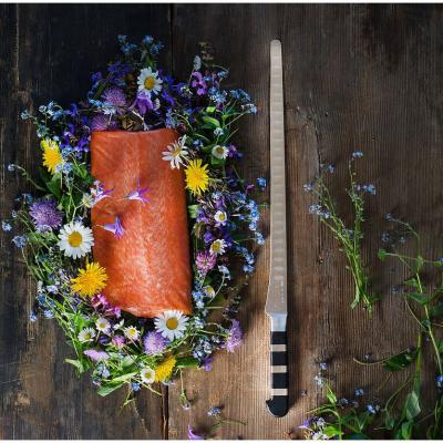 Lachsmesser 1905 32cm  Kullenschliff Detail 3