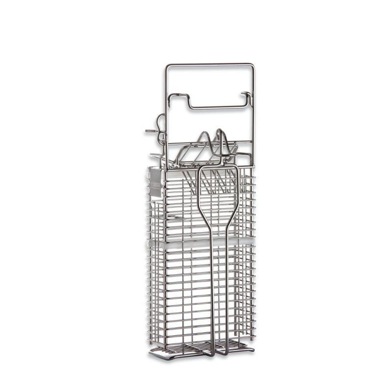 Messerhalter leer 4 Meser 2 Wetzst. 1 Handschuhh.