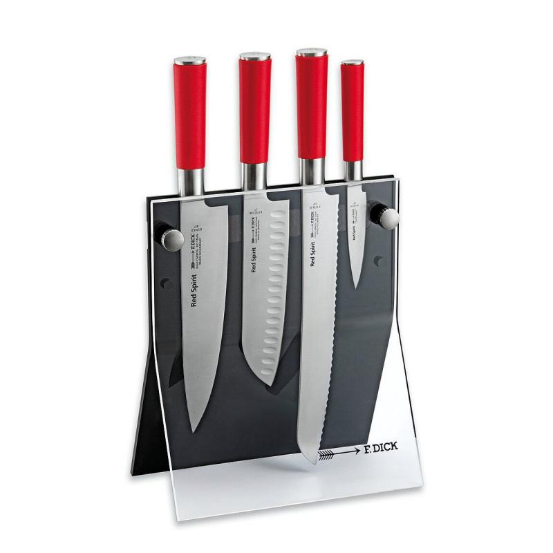 Messerblock Acryl 4Knives Red Spirit