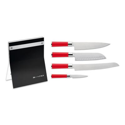 Messerblock Acryl 4Knives Red Spirit Detail 2