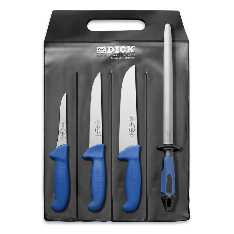 Messerset ErgoGrip 4-teilig blau