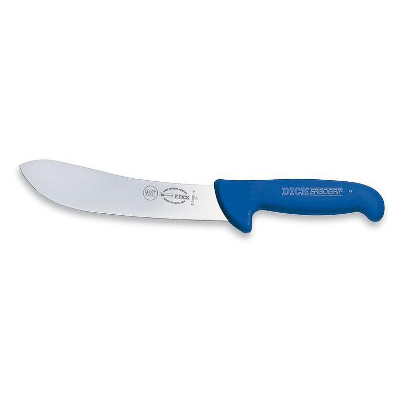 Blockmesser geschweift ErgoGrip, 18cm  blau