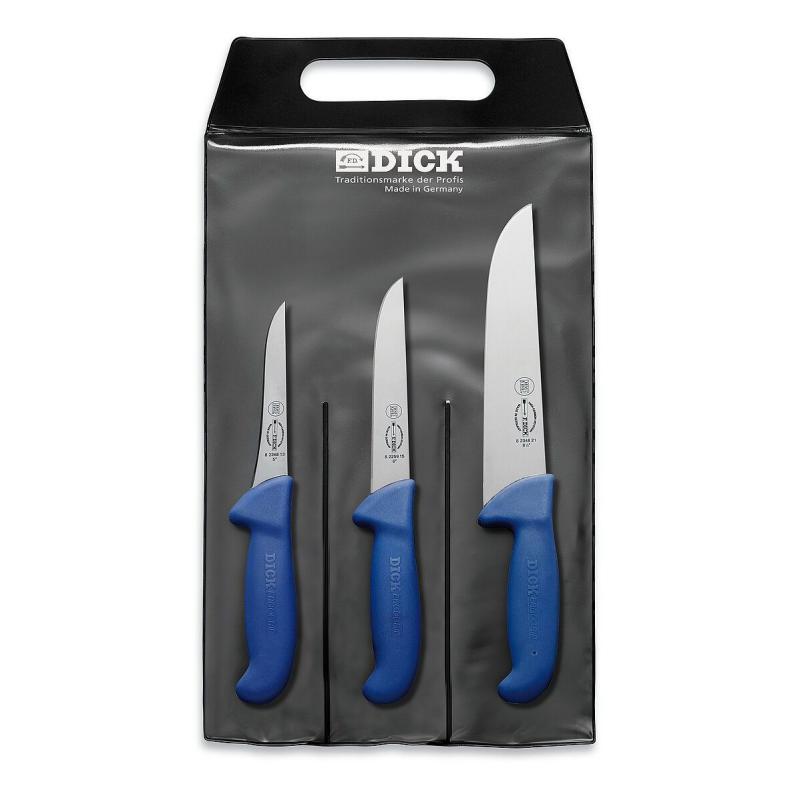 Messerset ErgoGrip 3 teilig blau