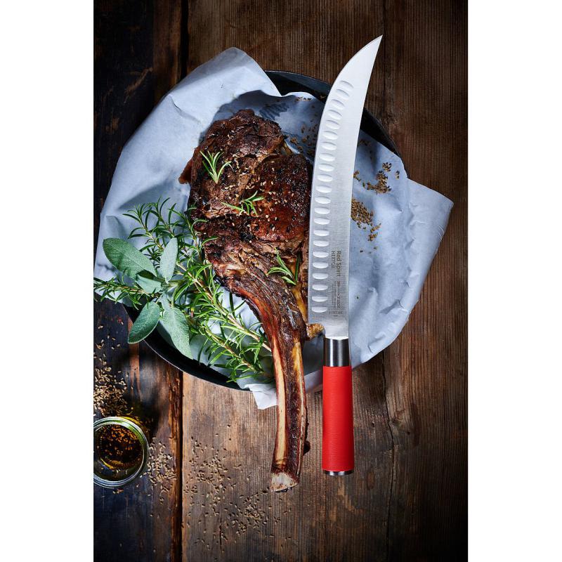 Zerlegemesser HEKTOR Red Spirit 26cm mit Kullenschliff