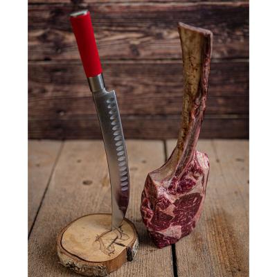 Zerlegemesser HEKTOR Red Spirit 26cm mit Kullenschliff Detail 9