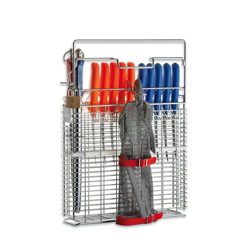 Messerkorb leer 10 Messer 2 Wetzst. 1 Handschuhh.