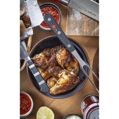 Fleischgabel geschmiedet 18cm schwarz Detail 5