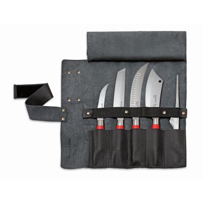 Rolltasche Red Spirit Leder 5-teilig Leder schwarz