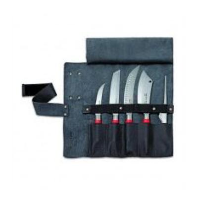 Rolltasche Red Spirit Leder 5-teilig Leder schwarz