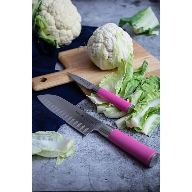 Santoku Kullenschliff Pink Spirit 18 cm