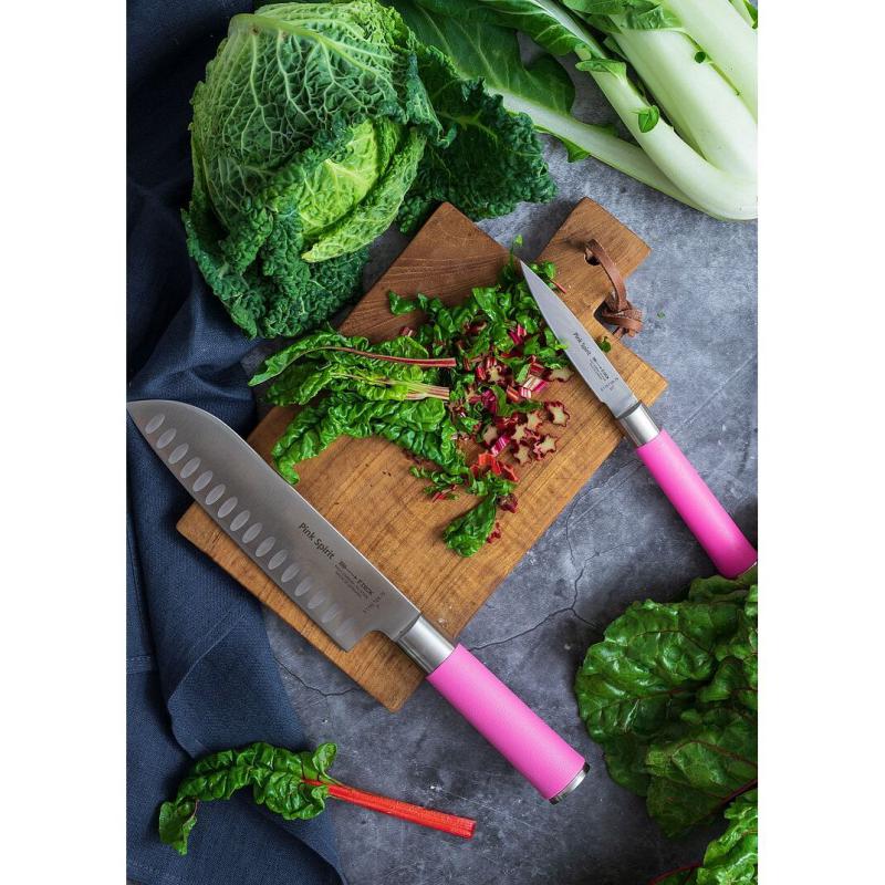 Santoku Kullenschliff Pink Spirit 18 cm