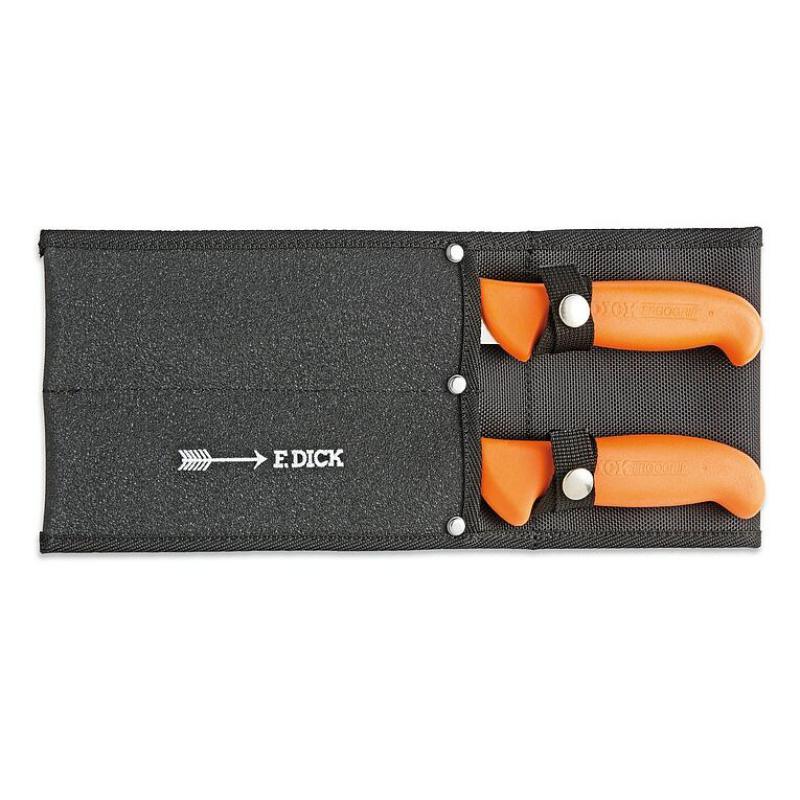 Messerset inkl. Messerscheide Jagdset orange  2tlg. Ergogrip