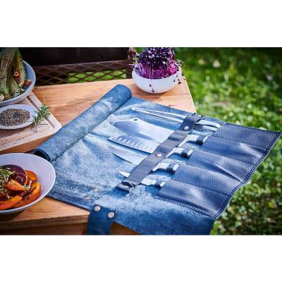 Rolltasche Leder 1905 schwarz 5-teilig Leder  Detail 2