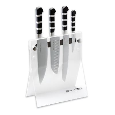 Messerblock Acryl 4tlg. 1905 4 Knives  wei&szlig;