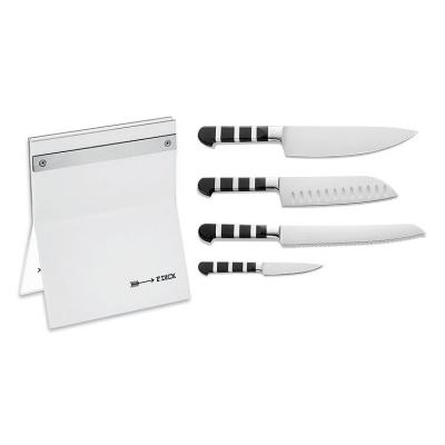 Messerblock Acryl 4tlg. 1905 4 Knives  wei&szlig; Detail 2