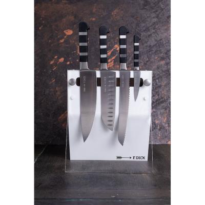 Messerblock Acryl 4tlg. 1905 4 Knives  wei&szlig; Detail 3