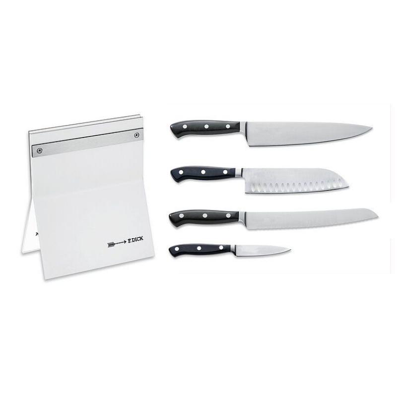 Messerblock Acryl 4tlg. Premier Plus , wei&szlig;