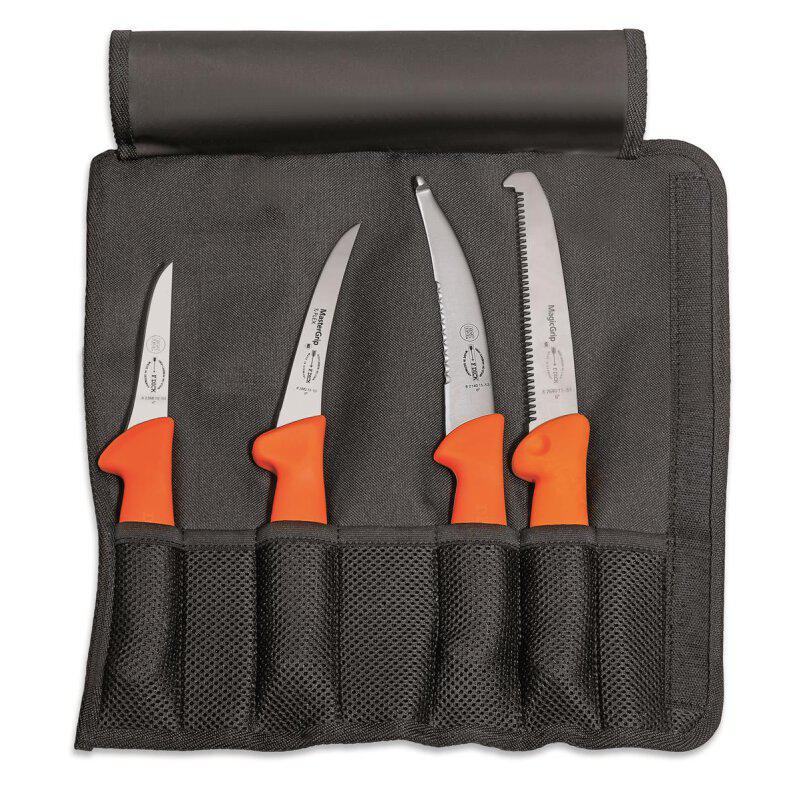 Rolltasche Textil Jagd 4tlg.Messerset