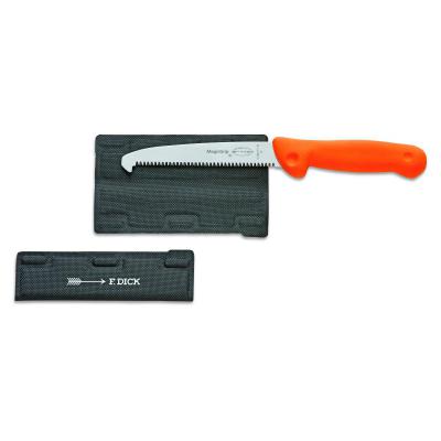 Jagdknochens&auml;ge mit magn. Klingenschutz MagicGrip orange