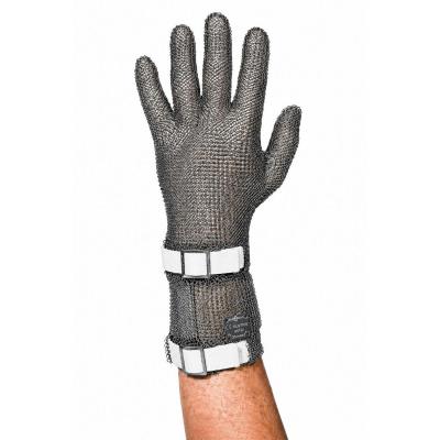 Stechschutzhandschuh Gr&ouml;&szlig;e S wei&szlig;  8cm Stulpe