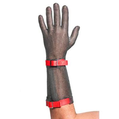 Stechschutzhandschuh Gr&ouml;&szlig;e M rot  15cm Stulpe